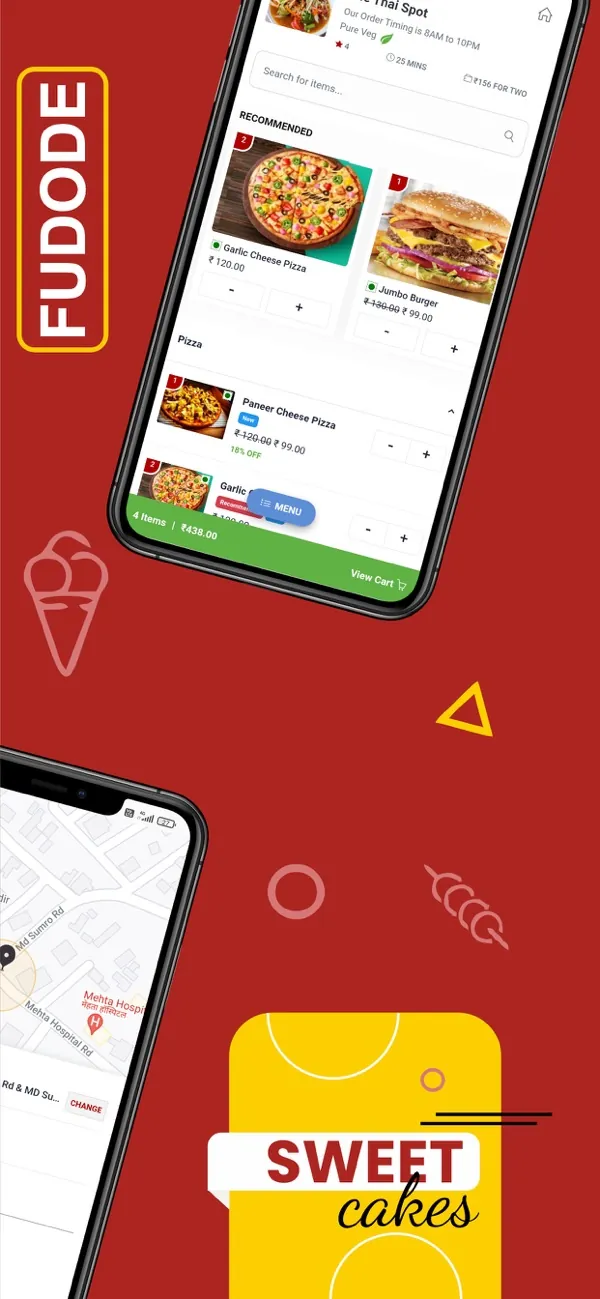 Fudode app screenshots